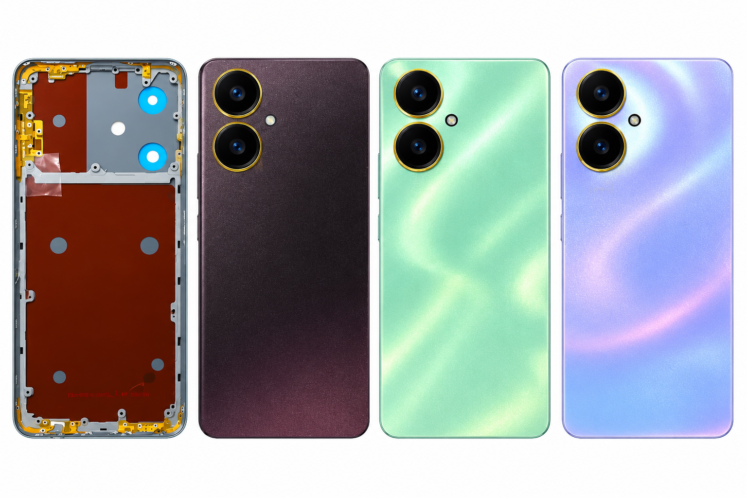 Compatible Replacement for Vivo Y27 4G Full Housing Body – Black, Green & Blue